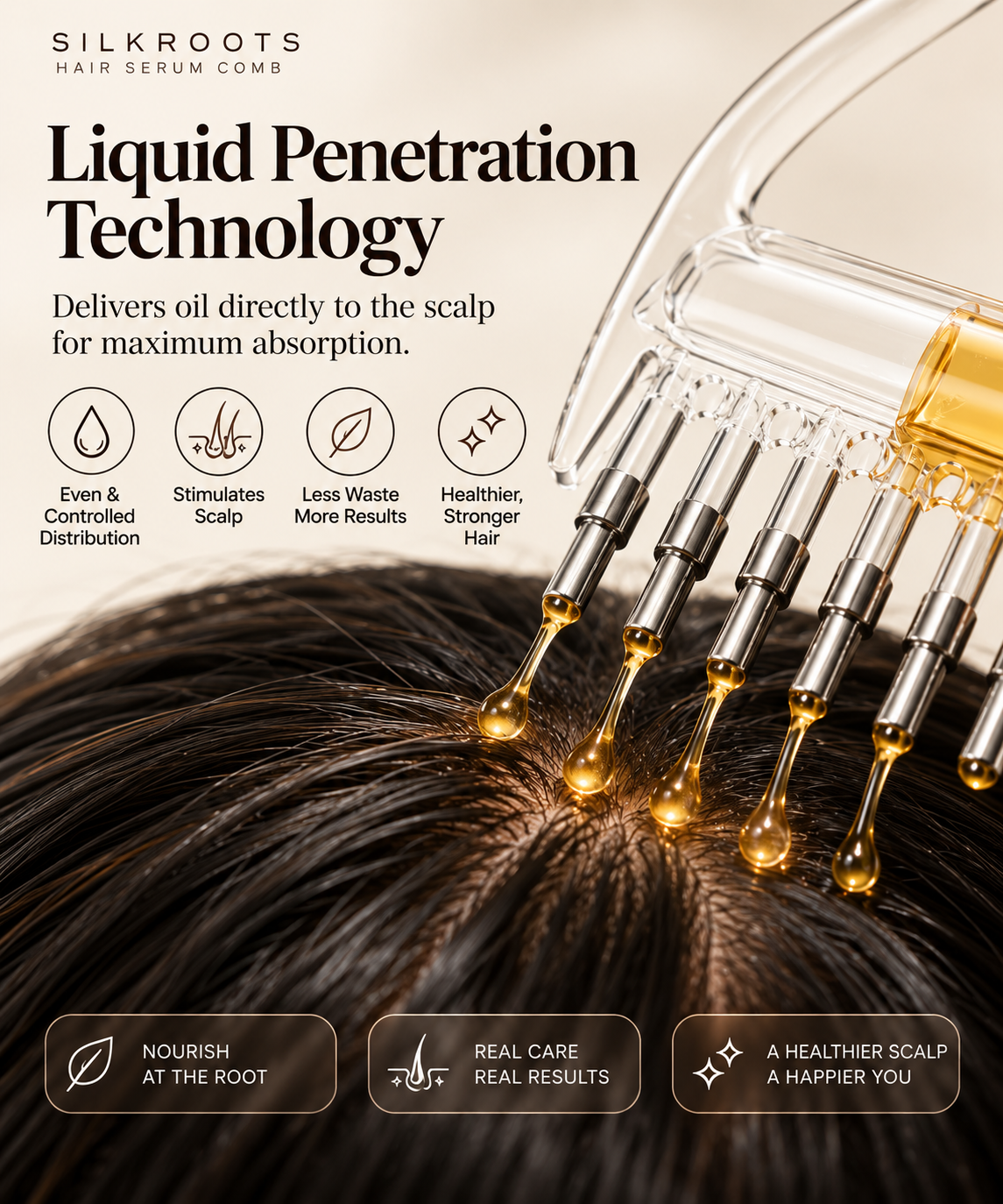 Silk Roots™ Scalp Nourishment Comb